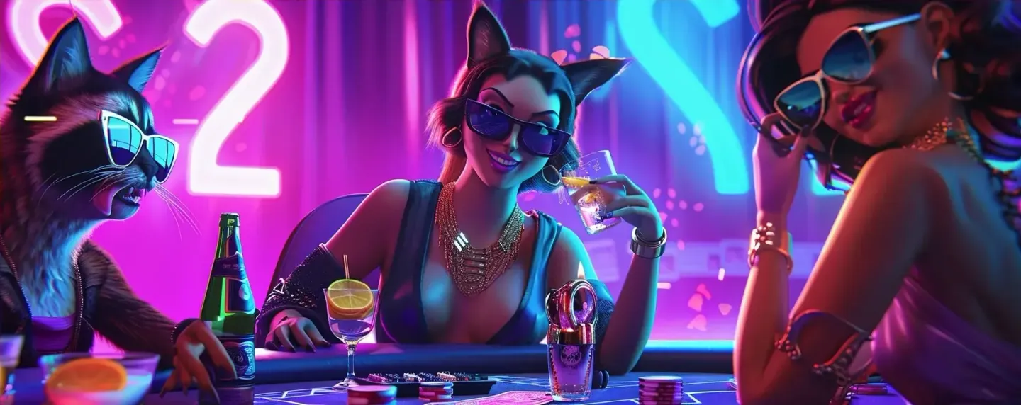 Several 3D characters a cat girl (3)